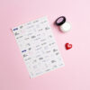 Coală Stickere Planner - Me time - imagine 2