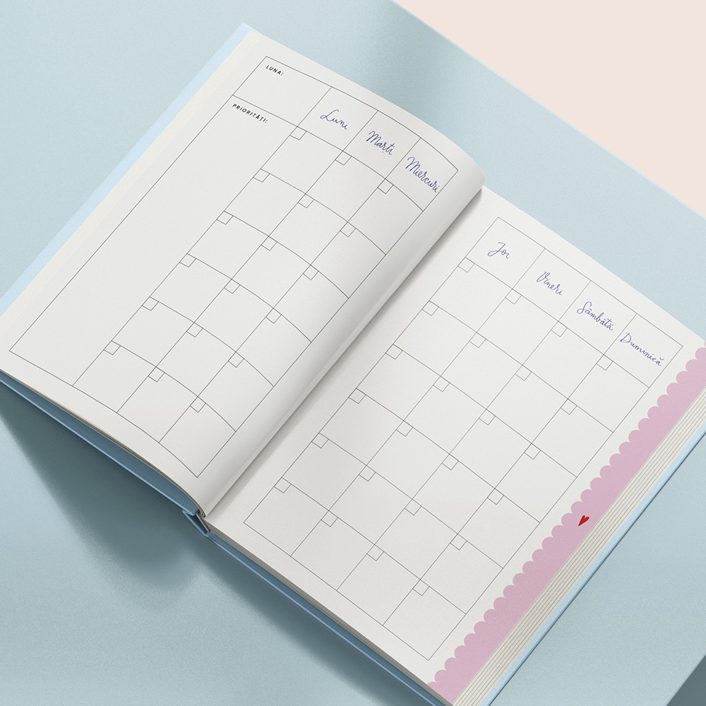 Agendă nedatată tip planner 01 - imagine 3