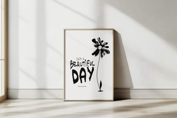 Print 'Beautiful day' - imagine 3