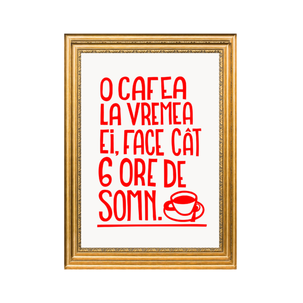 Print 'O cafea la vremea ei'