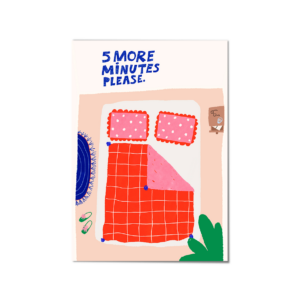 Print '5 more minutes'