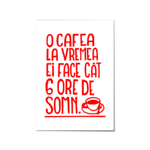 Print 'O cafea la vremea ei'
