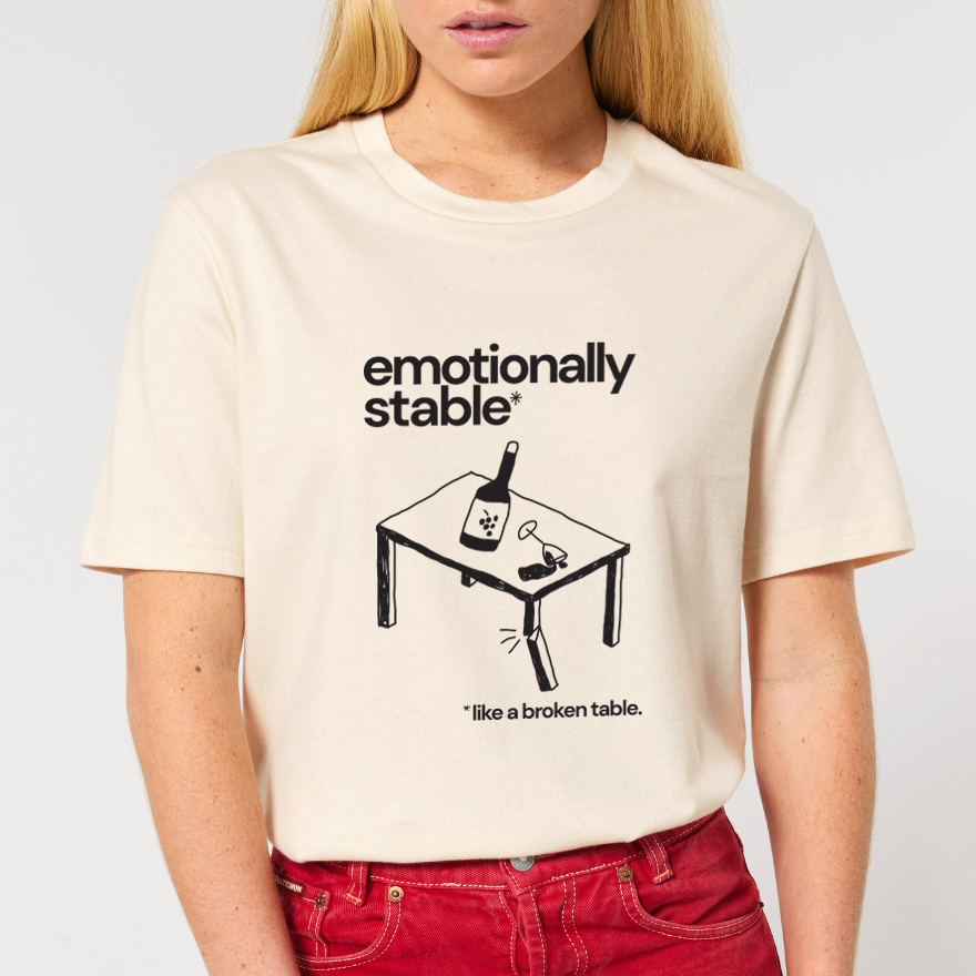 Tricou unisex 'Emotionally stable' - imagine 2