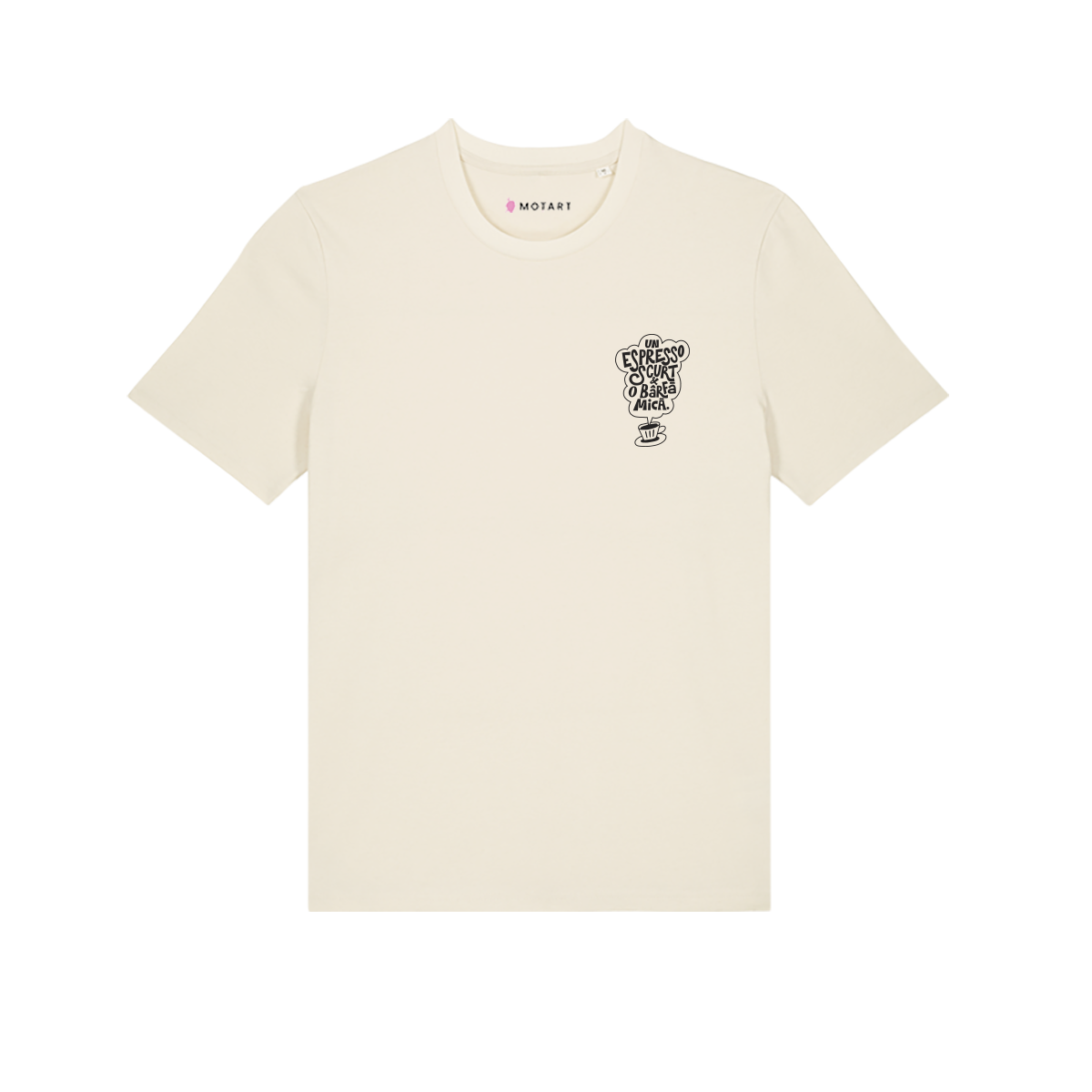 tricou un espresso scurt si o barfa mica