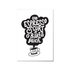 print un espresso scurt